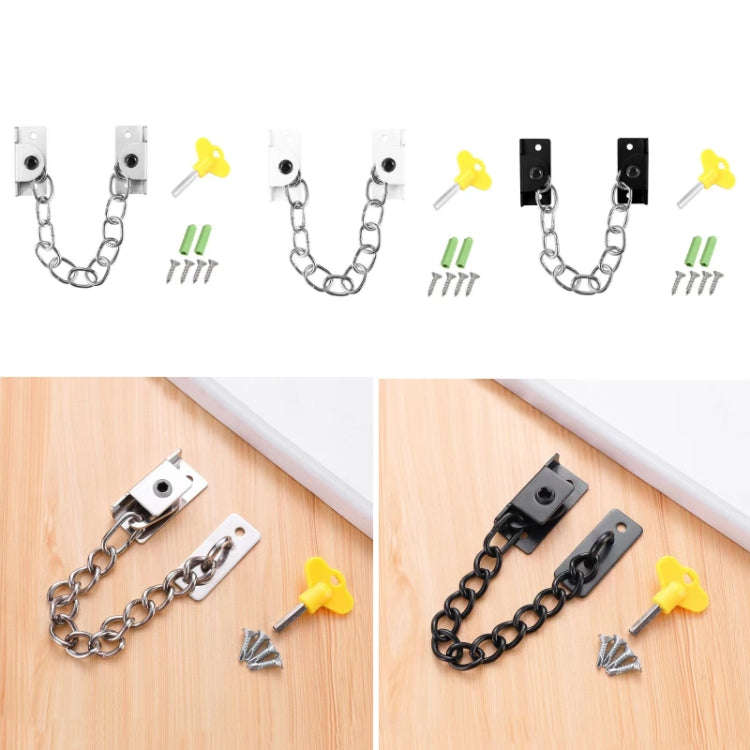Punching Installation Protection Stainless Steel Window Limit Lock, Specification: B Type Black
