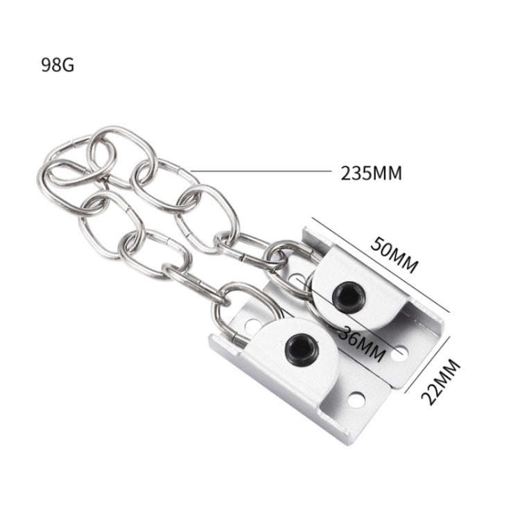 Punching Installation Protection Stainless Steel Window Limit Lock, Specification: B Type Black