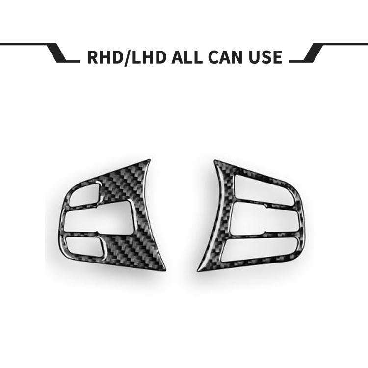 For BMW X1 F48/X2 F39 2pcs /Set Steering Wheel Button Stickers(Black)