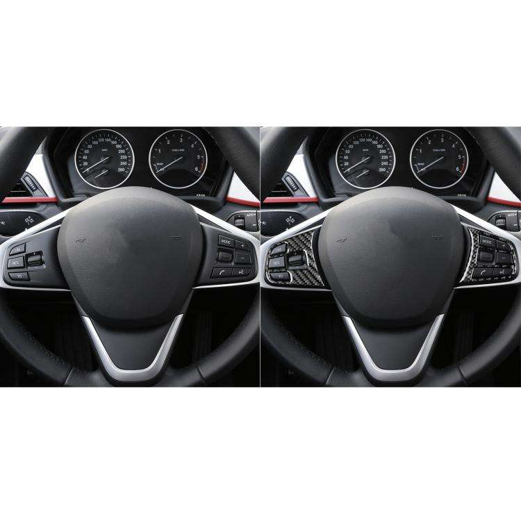 For BMW X1 F48/X2 F39 2pcs /Set Steering Wheel Button Stickers(Black)
