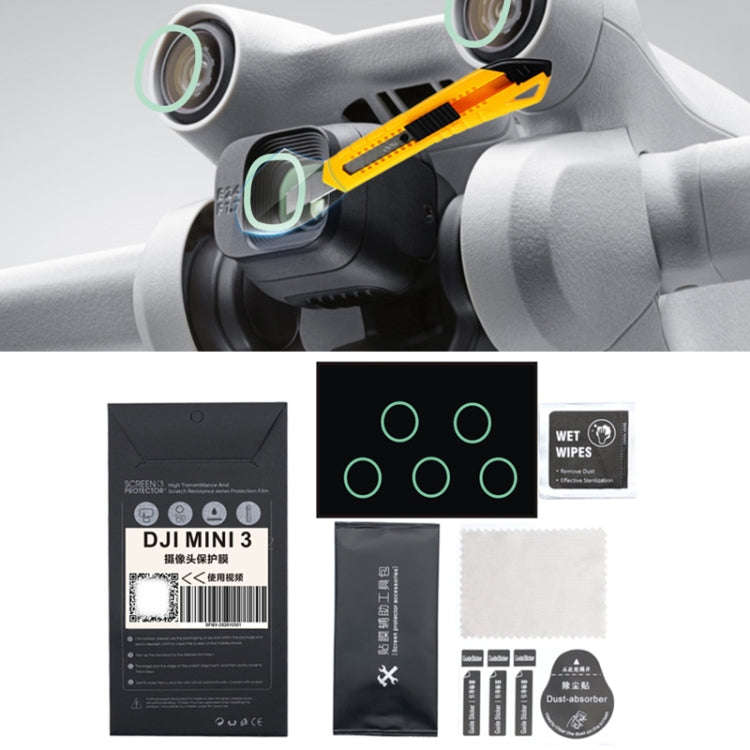 MN3-BHM-SF For DJI Mini 3 Pro Sensor + Lens Protector Anti -Scratch And Anti -Bump Accessories(Bl...