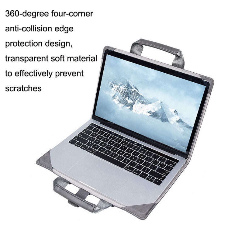 Laptop Bag Protective Case Tote Bag For MacBook Pro 15.4 inch, Color: Dark Gray