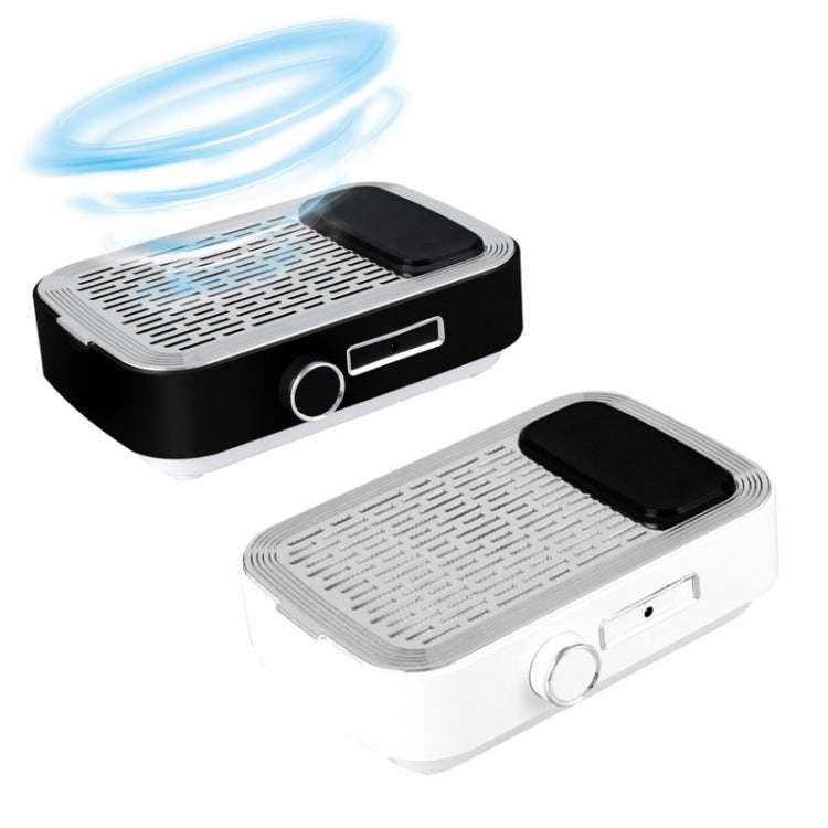 80W Wireless Rechargeable Nail Vacuum Cleaner, Specification: US Plug (White)