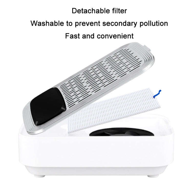 80W Wireless Rechargeable Nail Vacuum Cleaner, Specification: US Plug (White)