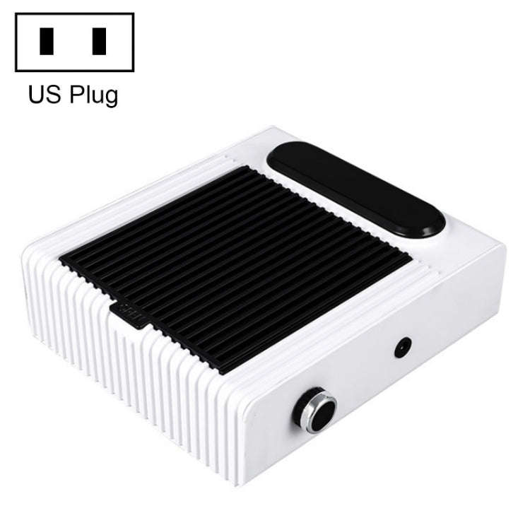 80W Adjustable Speed High Power Nail Vacuum Cleaner, Specification: US Plug (White)