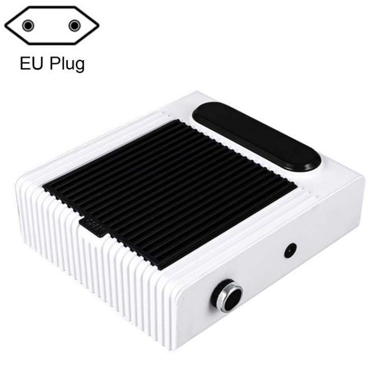 80W Adjustable Speed High Power Nail Vacuum Cleaner, Specification: EU Plug (White)