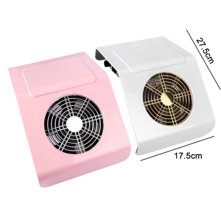 40W Nail Art Vacuum Cleaner Dust Collector, Specification: EU Plug (White)