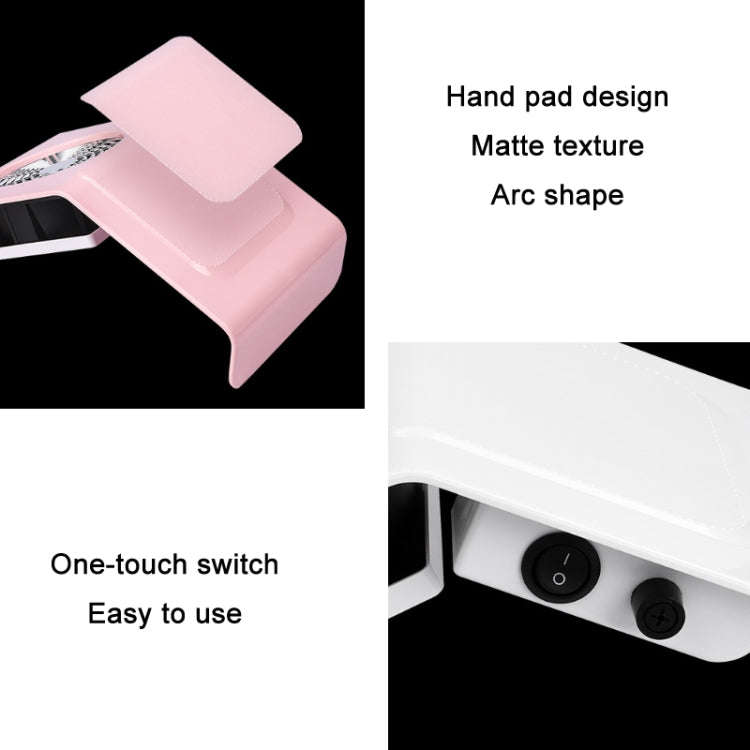 40W Nail Art Vacuum Cleaner Dust Collector, Specification: EU Plug (Pink)
