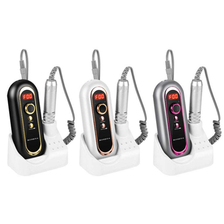 BLUEQUE Plug-in Portable Nail Art Carbon Brush Grinder, Specification: EU Plug (White)