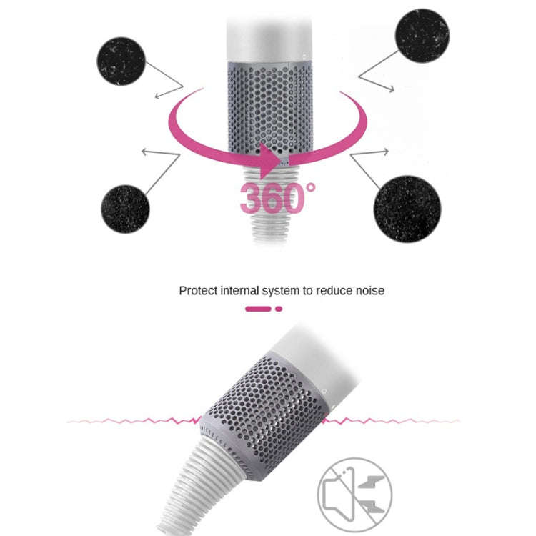 2 PCS Outer Cover Dust Filter for Dyson Hair Dryer HD01/HD03/HD08(Silver)