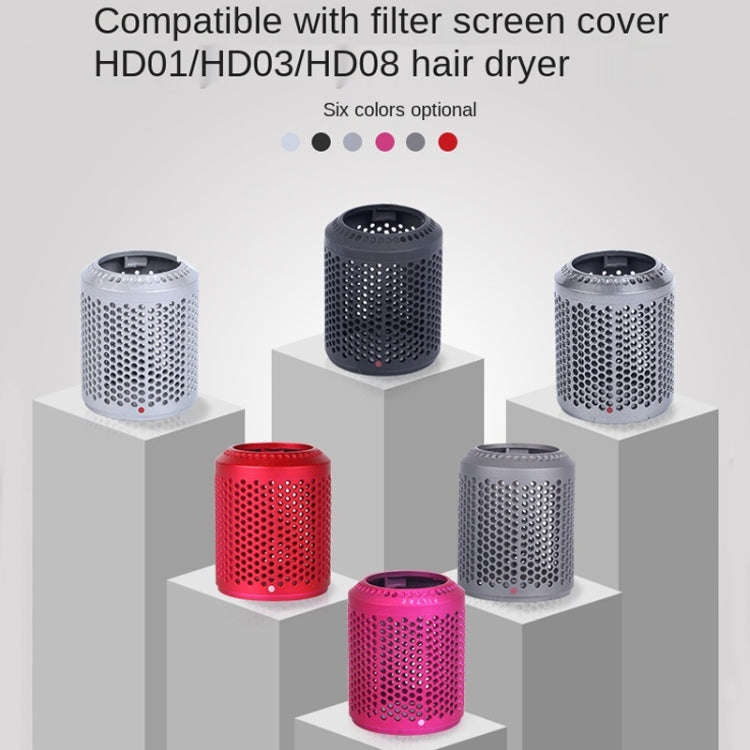 2 PCS Outer Cover Dust Filter for Dyson Hair Dryer HD01/HD03/HD08(Silver)