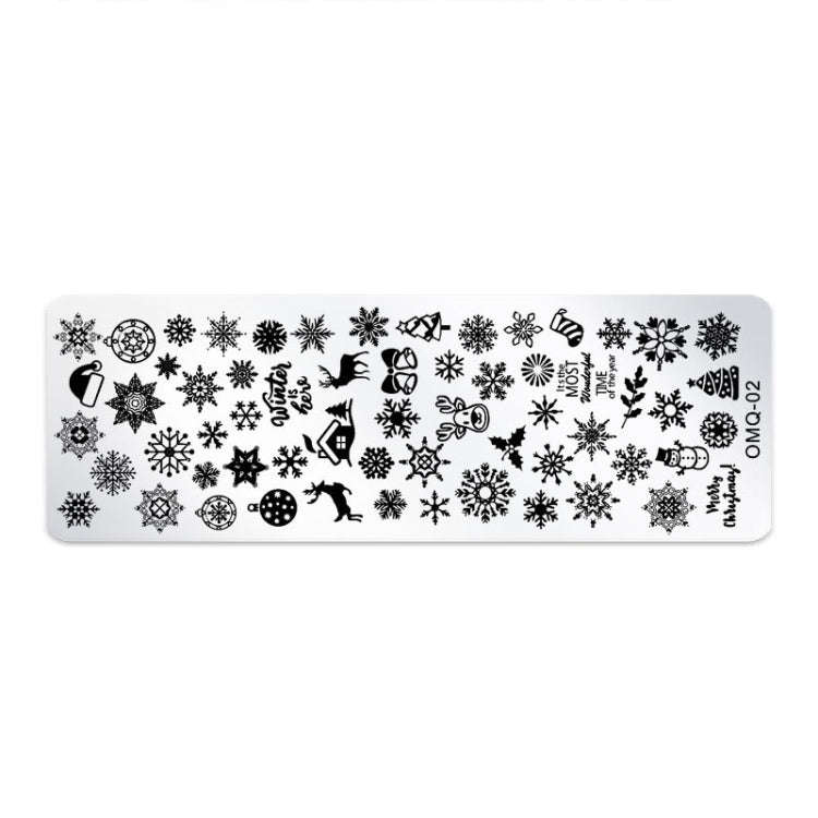 5 PCS Nail Art Print Template Nail Art Tools(OMQ-02)