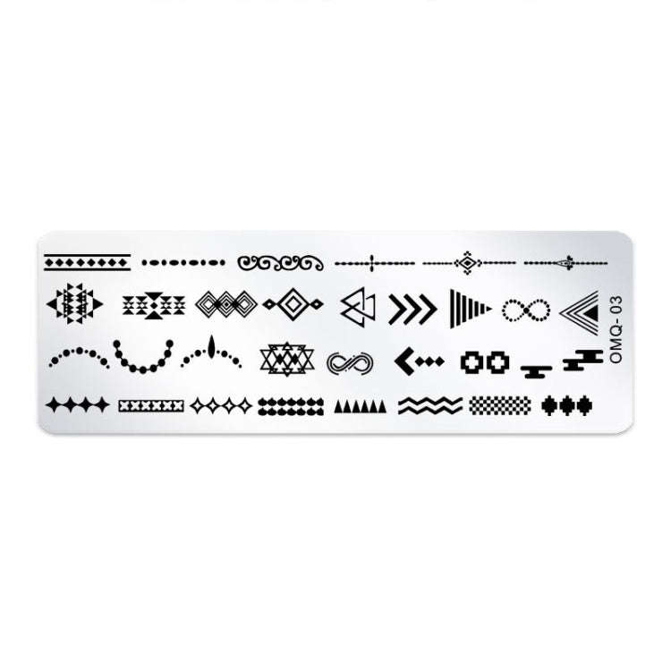 5 PCS Nail Art Print Template Nail Art Tools(OMQ-03)