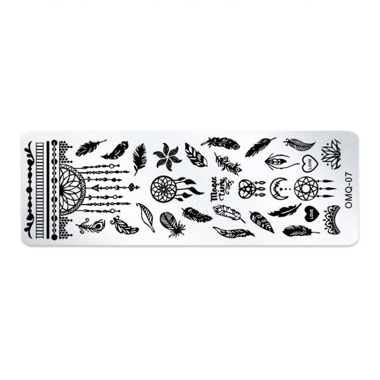 5 PCS Nail Art Print Template Nail Art Tools(OMQ-07)