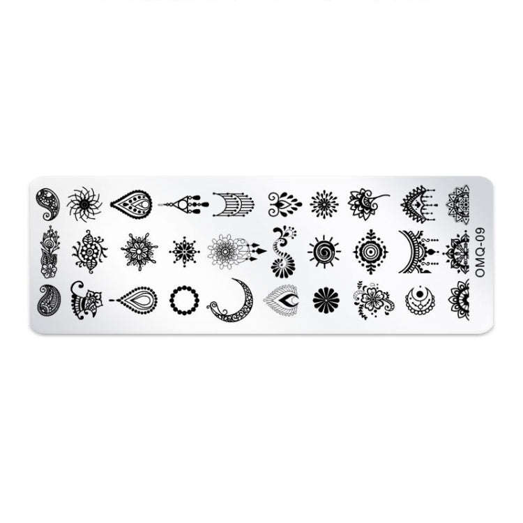 5 PCS Nail Art Print Template Nail Art Tools(OMQ-09)
