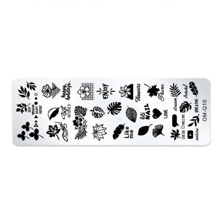 5 PCS Nail Art Print Template Nail Art Tools(OMQ-10)