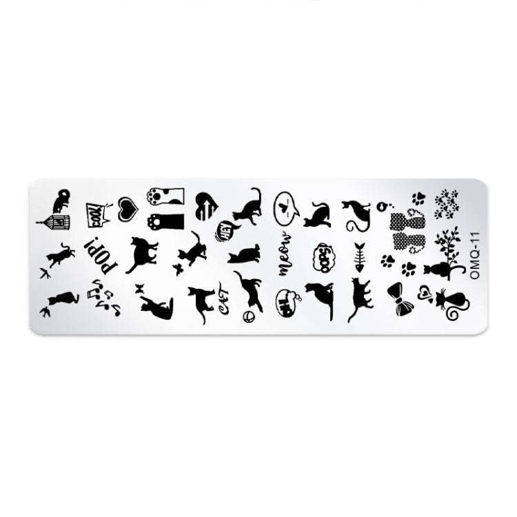 5 PCS Nail Art Print Template Nail Art Tools(OMQ-11)