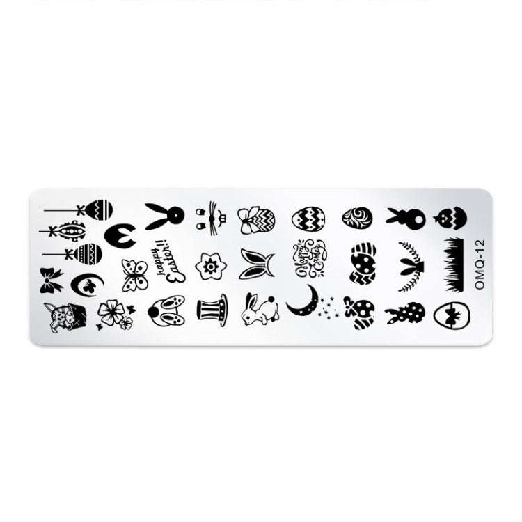 5 PCS Nail Art Print Template Nail Art Tools(OMQ-12)
