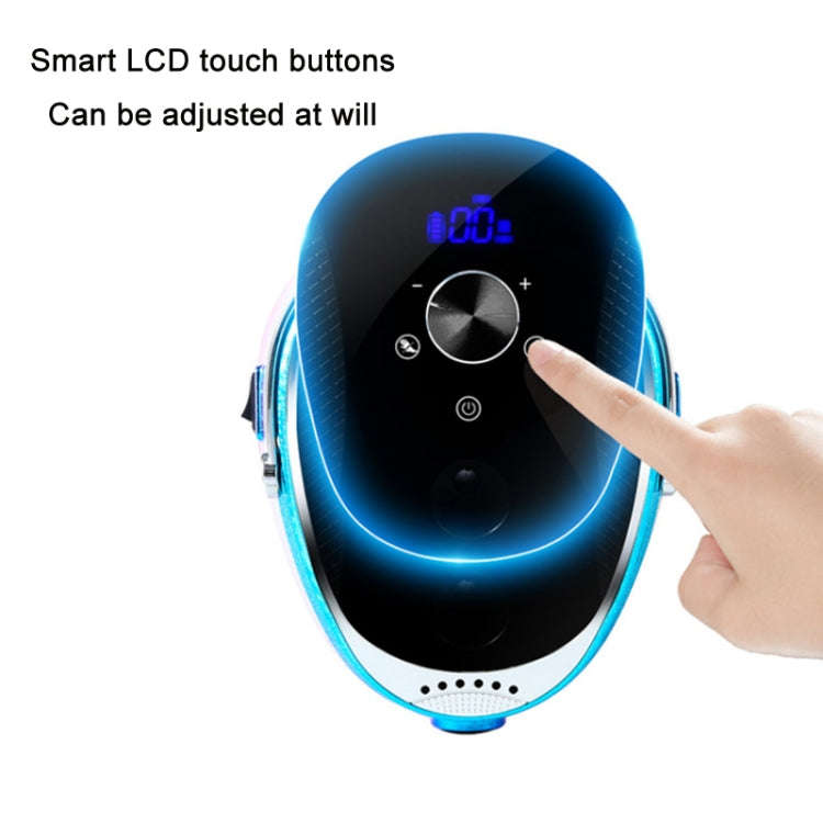Ice Flower Gradient Rechargeable Low Noise Nail Polishing Machine, Specification: EU Plug (Yellow...