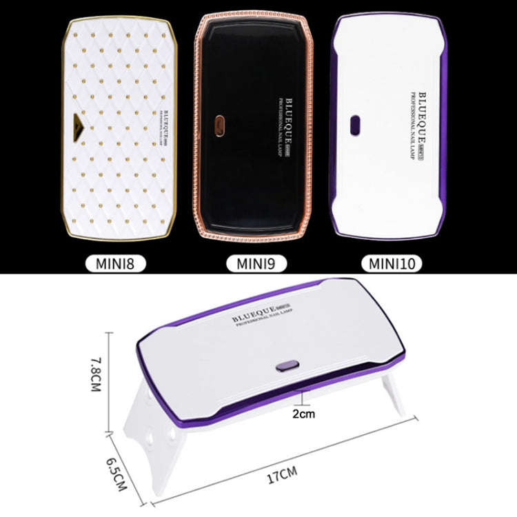 BLUEQUE USB Powered Nail Manicure Handheld UV Phototherapy Machine(Mini-9)