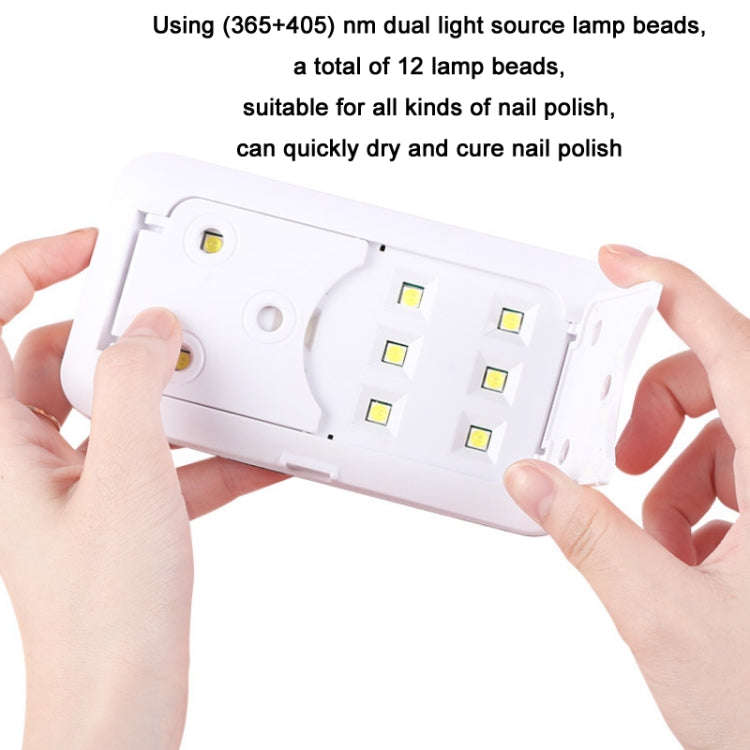 BLUEQUE USB Powered Nail Manicure Handheld UV Phototherapy Machine(Mini-9)
