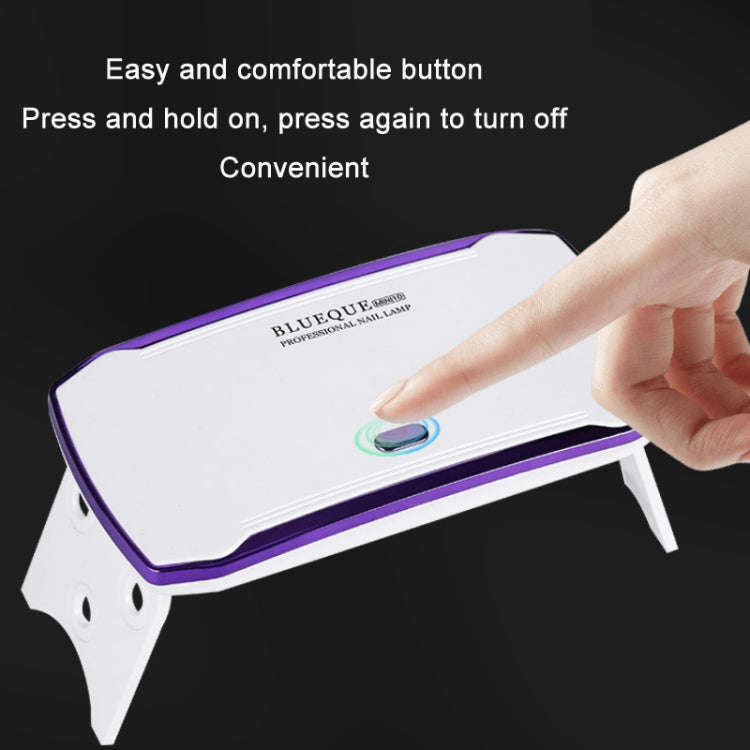 BLUEQUE USB Powered Nail Manicure Handheld UV Phototherapy Machine(Mini-9)