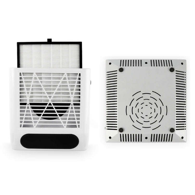 80W Manicure Vacuum Cleaner With Pull-Out Filter, Specification: EU Plug (White)