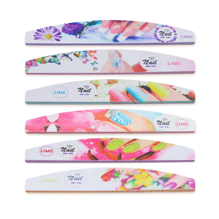 GJ0507 6 In 1 Nail Art Tools Polish Nails Scrub Strips(Fingertip)