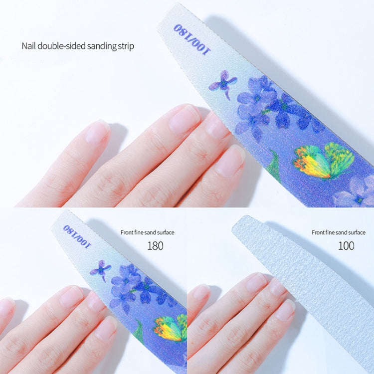 GJ0507 6 In 1 Nail Art Tools Polish Nails Scrub Strips(Fingertip)