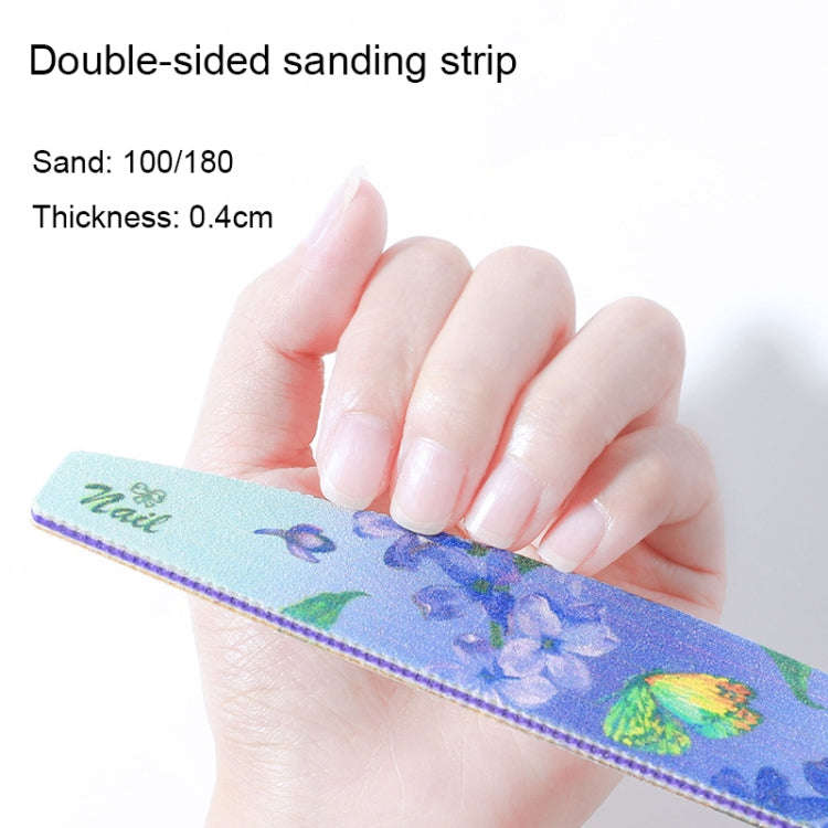 GJ0507 6 In 1 Nail Art Tools Polish Nails Scrub Strips(Fingertip)