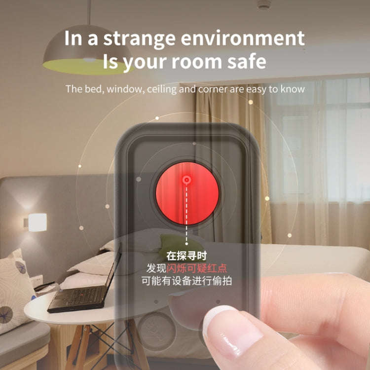 K96 Multifunctional Infrared Detector Hotel Camera Anti Candid Scanner(Black)
