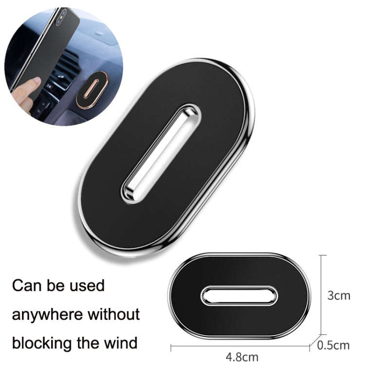 Q10 Car Dashboard Magnetic Suction Mini Mobile Phone Holder(Black)