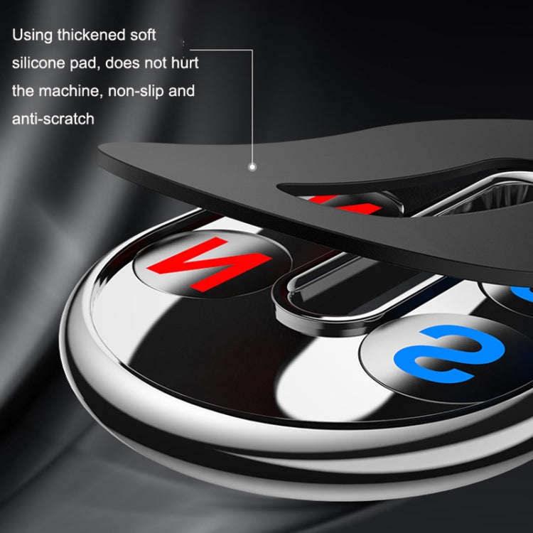 Car Dashboard Magnetic Suction Mini Mobile Phone Holder(Silver)