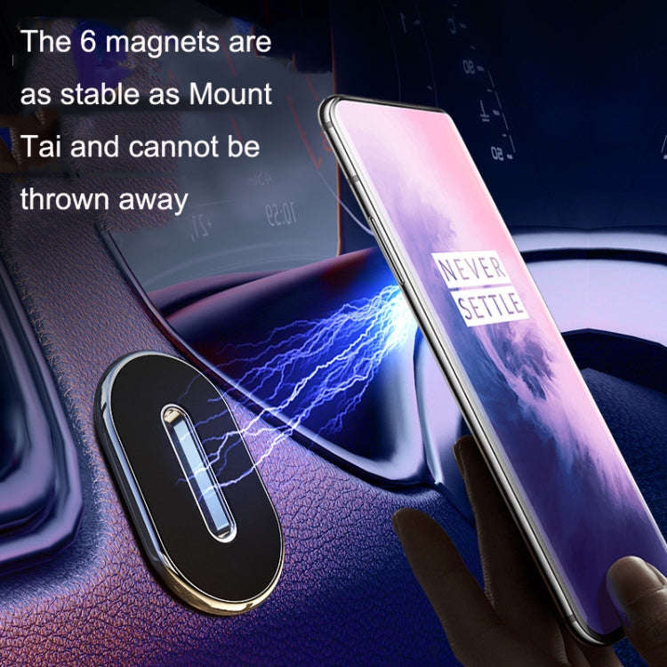 Q10 Car Dashboard Magnetic Suction Mini Mobile Phone Holder(Gold)