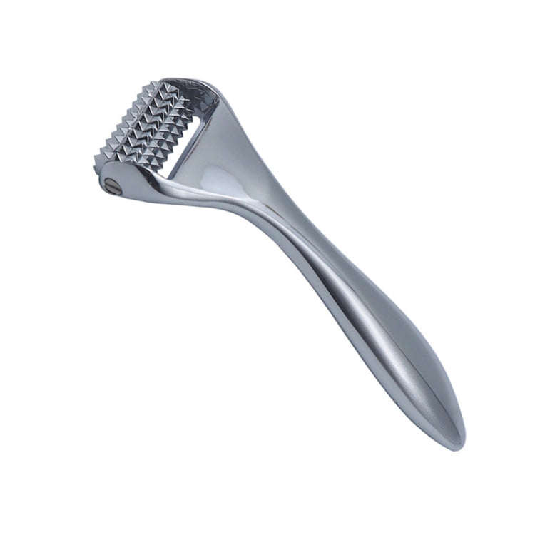 Face Slimming Instrument Roller Metal Barbed Facial Massager(Silver)