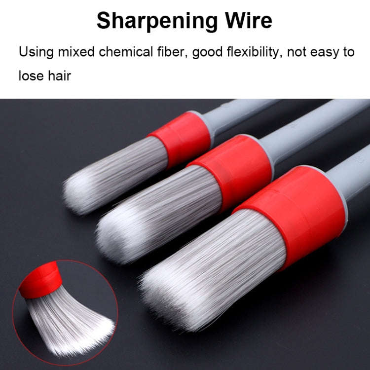 QZZS-82 Solid Sharpened Wire Automotive Detail Cleaning Brush(3 In 1)