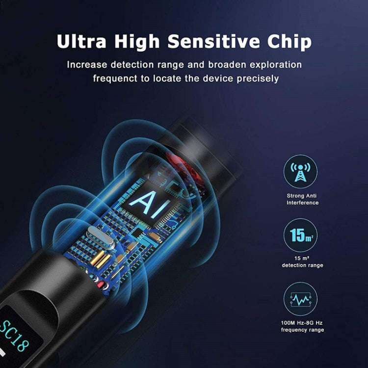 SC18 Signal Detector Hotel Anti-Sneak Camera Detector GPS Find Scanner