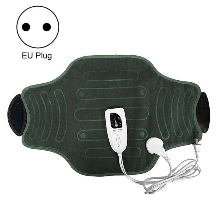 Adjustable Temperature Timing Waist Thermal Compression Heated Belt EU Plug 230V(Dark Gray)