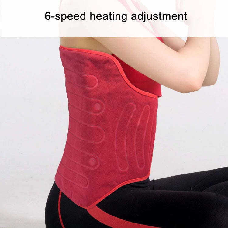Adjustable Temperature Timing Waist Thermal Compression Heated Belt AU Plug 240V(Light Blue)