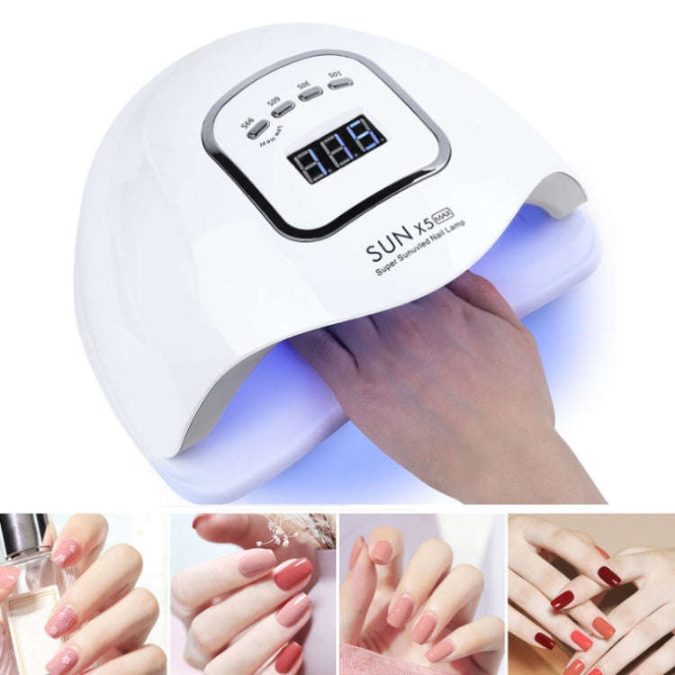 SunX5Max 150W Nail Polish Glue LED Phototherapy Induction Baking Lamp(US Plug)