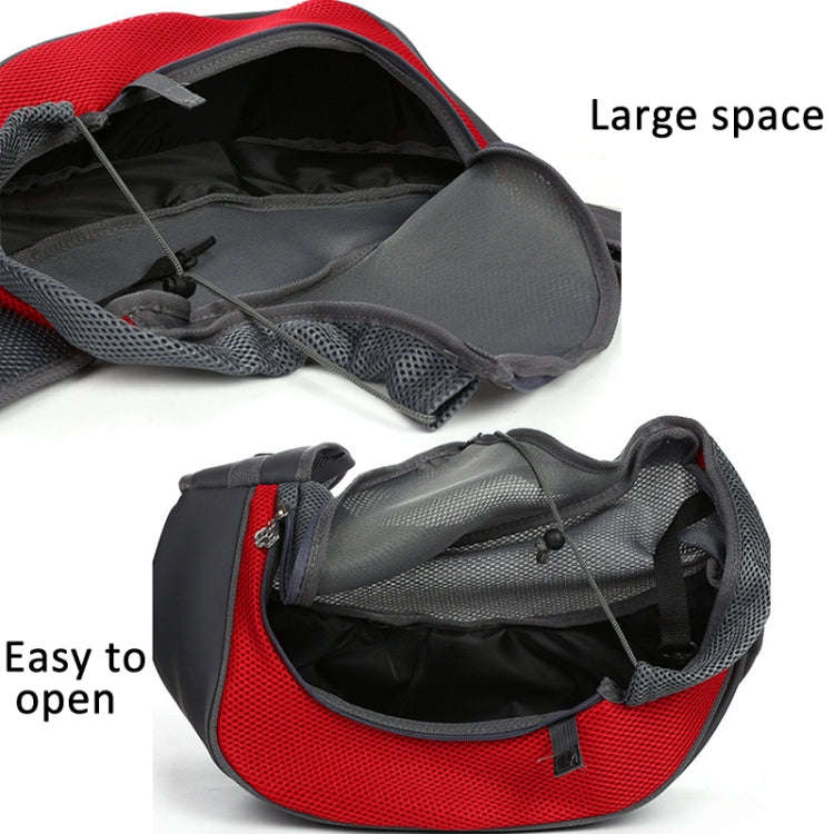 Pet Bag Widened Shoulder Strap Breathable Messenger Cat Bag,Size: Large(Purple)