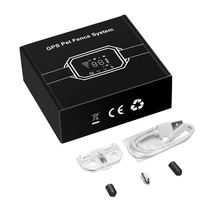Dog Trainer Electronic Fence Smart GPS Wireless Bark Stop(White)