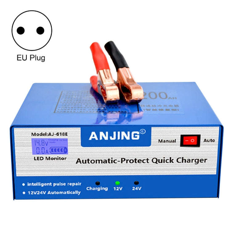ANJING AJ-618E Battery Charger Car Battery Repairer, Model: EU Plug