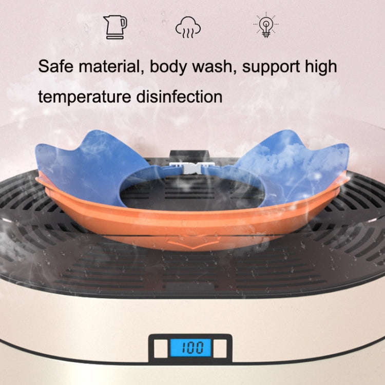 Shampoo Earmuffs Silicon Infant Wash Bath Cap Child Washing Hat(Orange)