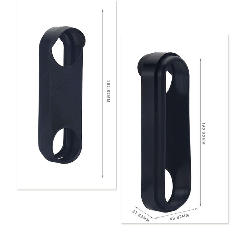 Doorbell Silicone Protective Cover for Google NEST HelloDoorbell Battery Version(Black)