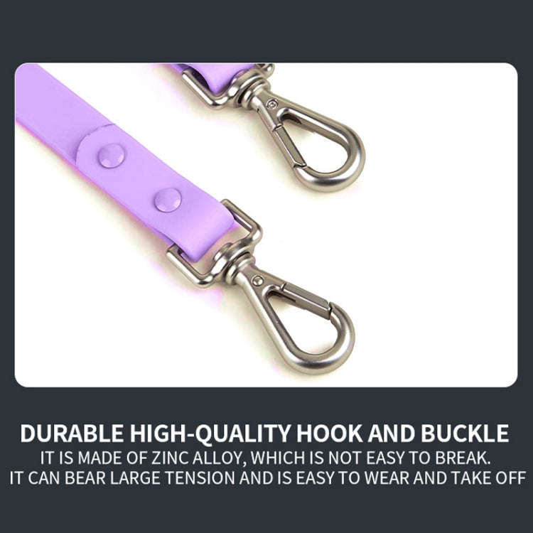 Pet PVC Leash Macaron Color Soft Dog Leash, Size: M(Purple)