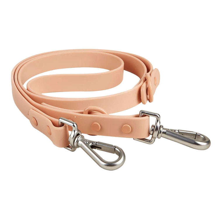 Pet PVC Leash Macaron Color Soft Dog Leash, Size: L(Pink)