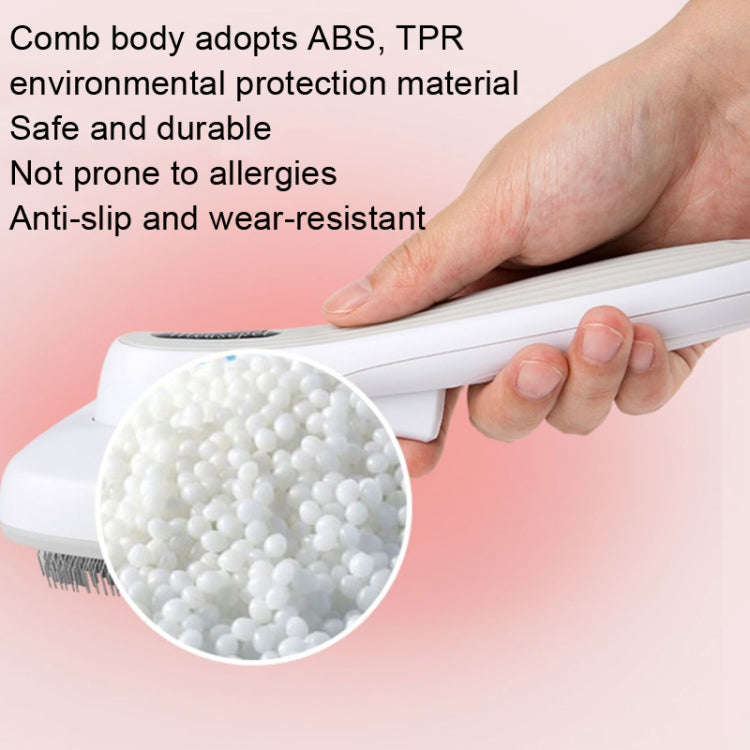 Pet Comb Cat Dog Hair Brush Hair Removal Tool, Style: Steel Wire (Pink)
