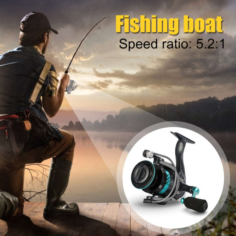 Metal Spinning Wheel CNC Rocker Throwing Rod Fish Wheel, Style: DK4000 (EVA Grip)
