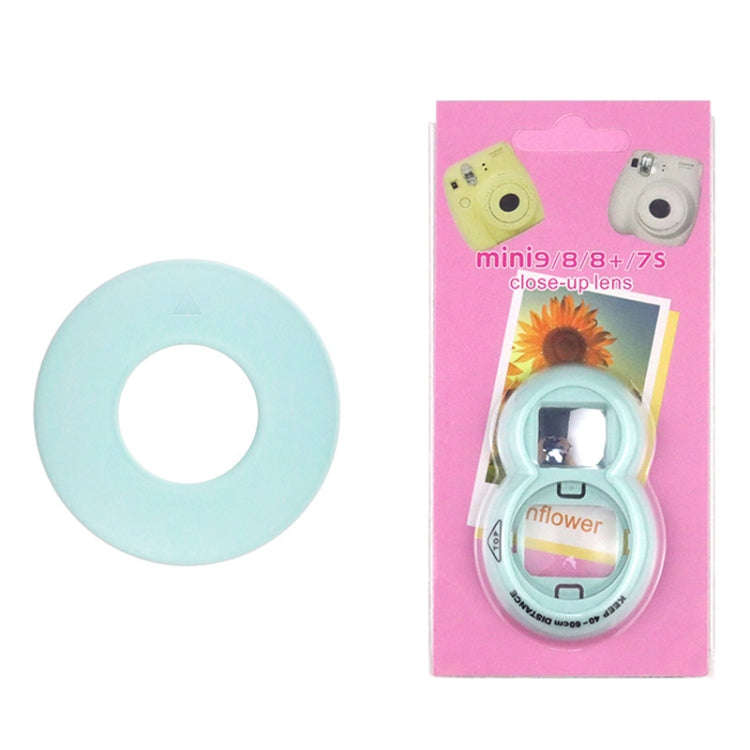 Mini Digital Camera Lens Selfie Mirror + Auxiliary Circle Set for FUJIFILM Instax Mini7+(White)